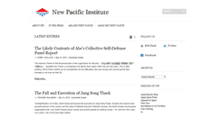 Desktop Screenshot of newpacificinstitute.org
